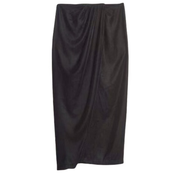 ✨NWT✨ Donna Karan Velvet Drape Pencil Skirt | Size 6 - Picture 1 of 8